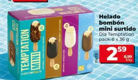 Dia Temptation - Helado Bombón Mini Surtido