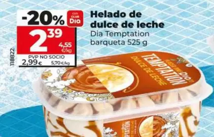 Dia Temptation - Helado De Dulce De Leche 