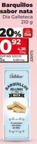 Dia Galleteca - Barquillos Sabor Nata
