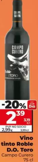 Campo Curero - Vino Tinto Roble D.O. Toro