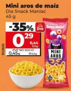 Dia Snack Maniac - Mini Aros De Maíz