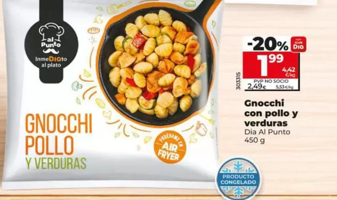 Dia Al Punto - Gnocchi Con Pollo Y Verduras
