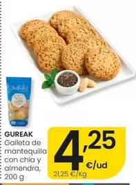 Gureak - Galleta De E Mantequilla Con Chía Y Almendra