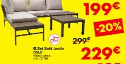 Set Sofá Jardín Oslo