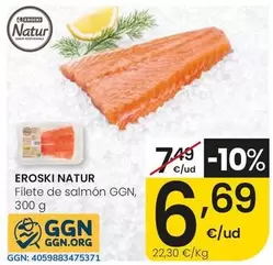 Eroski Natur - Filete De Salmon GGN