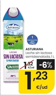 Asturiana - Leche Sin Lactosa Semidesnatada