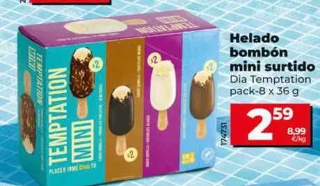 Dia Temptation - Helado Bombón Mini Surtido