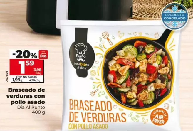 Dia Al Punto - Braseado De Verduras Con Pollo Asado