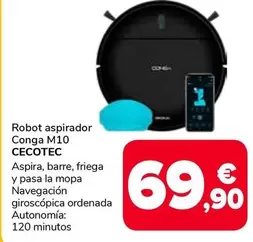 Cecotec - Robot Aspirador Conga M10
