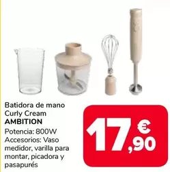 Ambition - Batidora De Mano Curly Cream