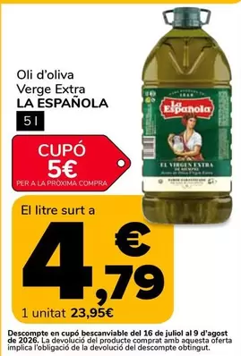 La Española - Oli D'Oliva Verge Extra