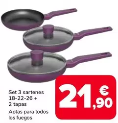 Set 3 sartenes