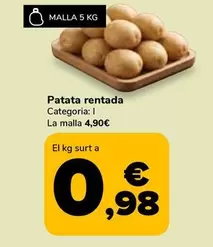 Patata Rentada