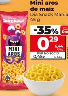 Dia Snack Maniac - Mini Aros De Maíz