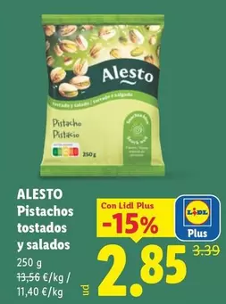 Alesto - Pistachos Tostados Y Salados