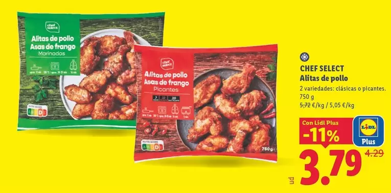 Chef Select - Alitas De Pollo