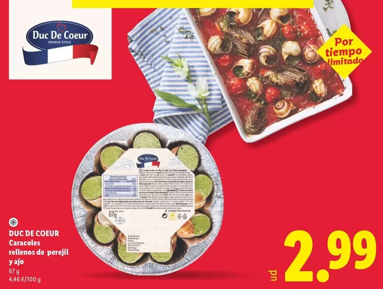 Duc De Coeur - Caracoles Rellenos De Perejil Y Ajo