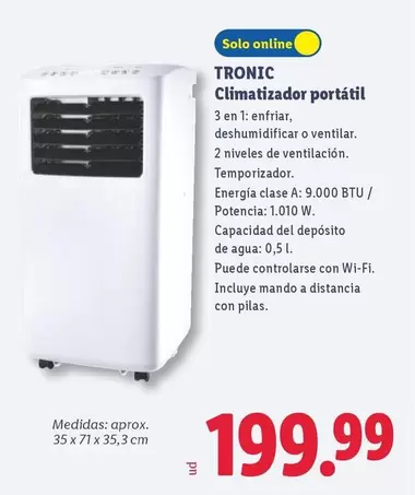 Tronic - Climatizador Portatil