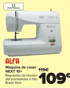 Alfa - Máquina De Coser Next 10+
