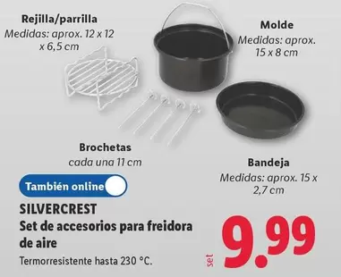 SilverCrest - Set De Accesorios Para Freidora De Aire