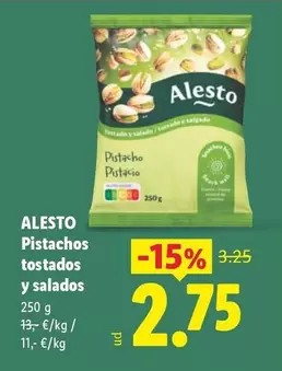 Alesto - Pistachos Tostados Y Salados