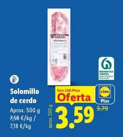 Solomillo De Cerdo