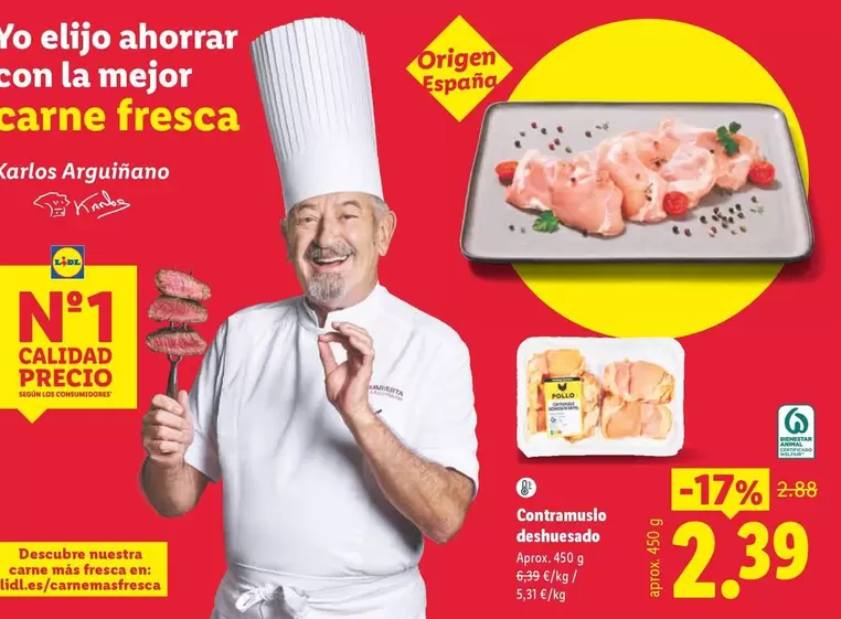 Contramuslo Deshuesado