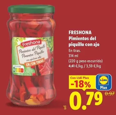 Freshona - Pimientos Del Piquillo Con Ajo