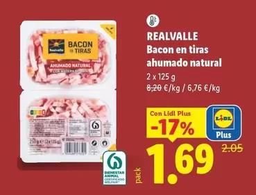 Realvalle - Bacon En Tiras Ahumado Natural