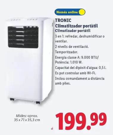 Tronic - Climatizador Portatil