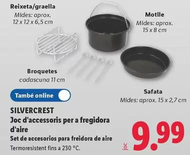 SilverCrest - Set De Accesorios Para Freidora De Aire