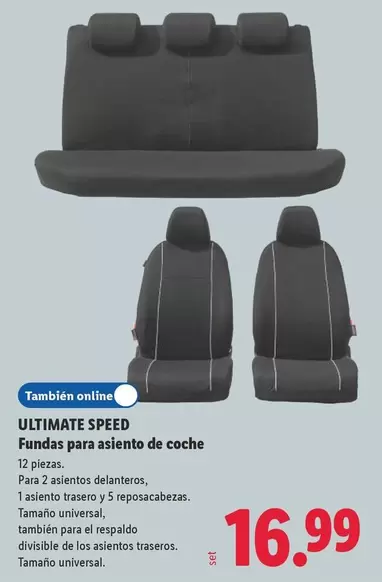 Ultimate Speed - Fundas Para Asiento De Coche