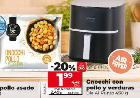 Dia Al Punto - Gnocchi Con Pollo Y Verduras
