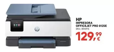 HP - Impresora Officejet Pro 8125E