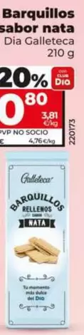 Dia Galleteca - Barquillos Sabor Nata