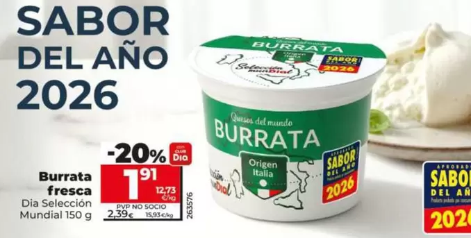 Dia Seleccion Mundial - Burrata Fresca 