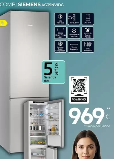 Siemens - Combi KG39NVIDG
