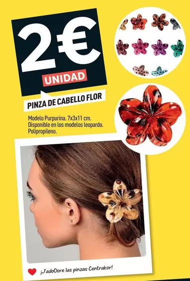 Pinza De Cabello Flor