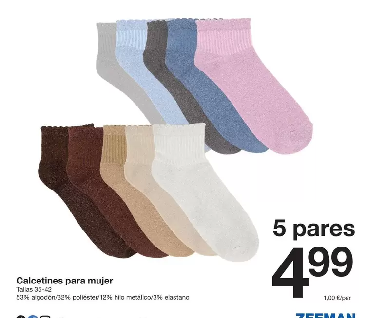 Calcetines Para Mujer