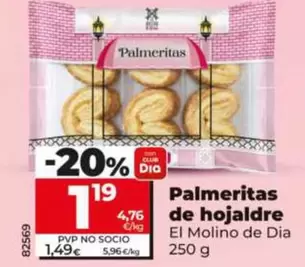 El Molino De Dia - Palmeritas De Hojaldre