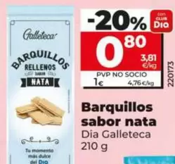 Dia Galleteca - Barquillos Sabor Nata