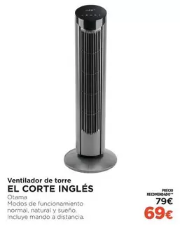 El Corte Inglés - Ventilador De Torre