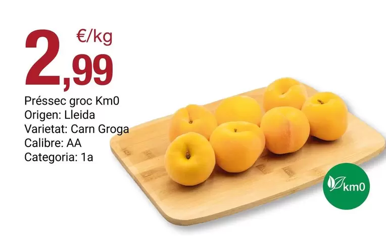 origen - Préssec Groc