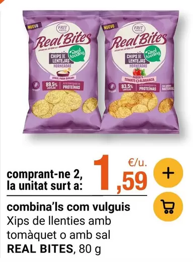 Ideal - Xips De Llenties Amb Tomaquet O Amb Sal