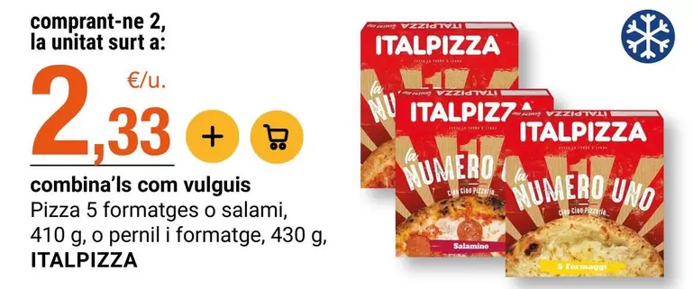 Italpizza - Pizza 5 Formatges O Salami