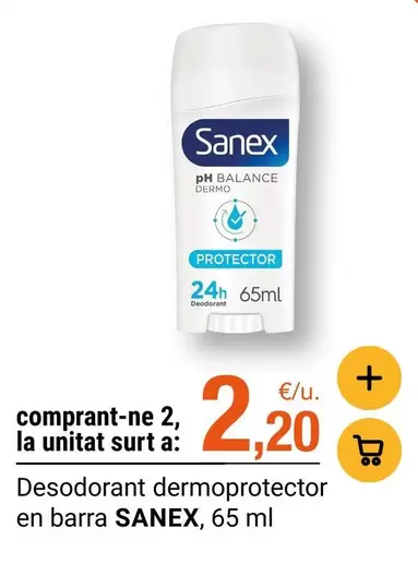 Sanex - Desodorant Dermoprotector En Barra