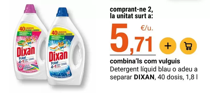 Dixan - Detergent Liquid Blau O Aden A Separar