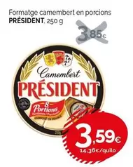 Président - Formatge Camembert En Porcions