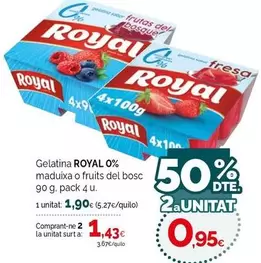 Royal - Gelatina 0% Maduixa O Fruits Del Bosc