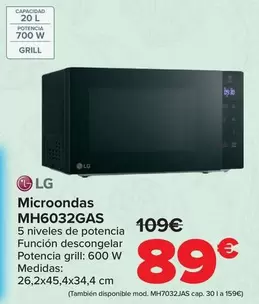 LG - Microondas MH6032GAS